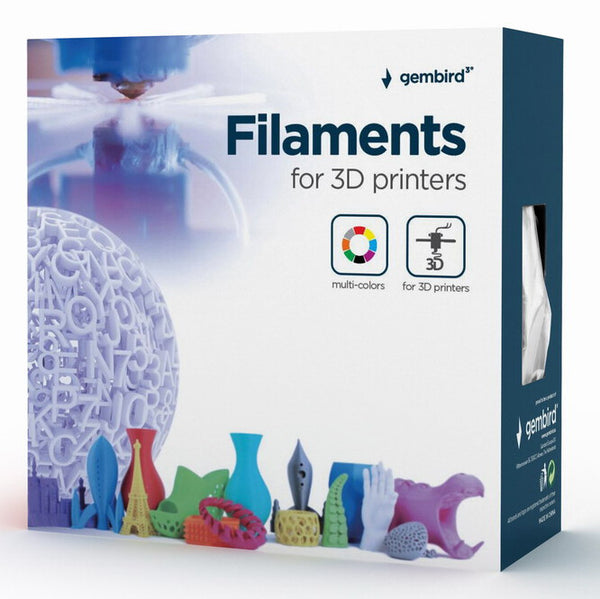 Gembird 3DP-PLA+1.75-02-B 3D print materiale Polymælkesyre (PLA) Blå 1 kg