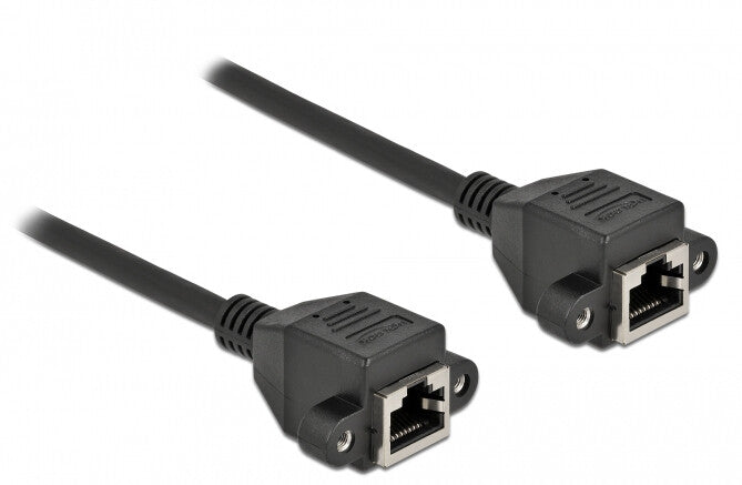 DeLOCK 87010 netværkskabel Sort 2 m Cat6a S/FTP (S-STP)