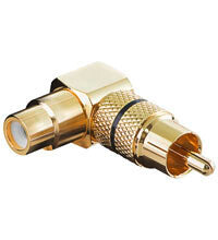 Goobay 11590 kabel kønsskifter RCA Sort, Messing