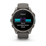 Garmin fēnix 9 3,56 cm (1.4") AMOLED 47 mm Digital 454 x 454 pixel Berøringsskærm Titanium Wi-Fi GPS (satellit)