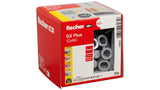 Fischer 568012 skrueanker og vægudtag 25 stk Udvidelsesanker 60 mm