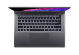 Acer Swift SFX14-72G-788M Intel Core Ultra 7 155H Laptop 36,8 cm (14.5") 2.8K 32 GB LPDDR5-SDRAM 1 TB SSD NVIDIA GeForce RTX 4050 Wi-Fi 6 (802.11ax) Windows 11 Pro Grå