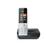 Gigaset COMFORT 500A Analog/DECT-telefon Nummervisning Sort, Sølv