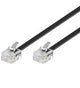 Goobay 3m RJ-11 Cable Sort