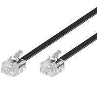 Goobay 3m RJ-11 Cable Sort