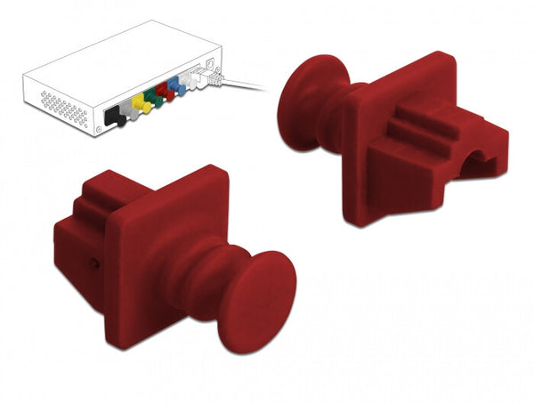 DeLOCK 86510 portstøvdæksel 10 stk RJ-45