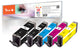 Peach PI100-356 blækpatron 5 stk Kompatibel Standard udbytte Sort, Blå, Magenta, Gul