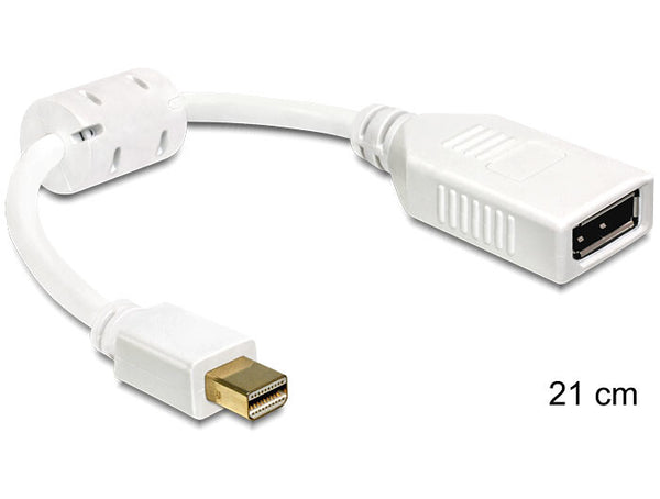 DeLOCK 65427 DisplayPort kabel 0,21 m Mini DisplayPort Hvid