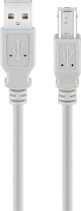 Goobay 50953 USB-kabel USB 2.0 1,8 m USB A USB B 0,48 Gbit/sek. Grå