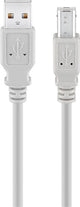 Goobay 50953 USB-kabel USB 2.0 1,8 m USB A USB B 0,48 Gbit/sek. Grå