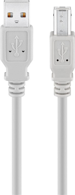Goobay 50953 USB-kabel USB 2.0 1,8 m USB A USB B 0,48 Gbit/sek. Grå