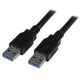 StarTech.com USB3SAA3MBK USB-kabel USB 3.2 Gen 1 (3.1 Gen 1) 3 m USB A 5 Gbit/sek. Sort