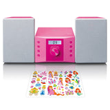 Lenco MC-013PK bærbar stereosystem Digital 4 W FM Lyserød MP3-afspilning