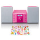 Lenco MC-013PK bærbar stereosystem Digital 4 W FM Lyserød MP3-afspilning