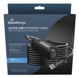 MediaRange MRCS242 USB-kabel USB 3.2 Gen 1 (3.1 Gen 1) 5 m USB A 5 Gbit/sek. Sort