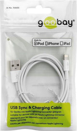 Goobay 72907 Lightning kabel 2 m Hvid