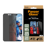 PanzerGlass ® 2-Way Privacy Skærmbeskyttelse iPhone 16 Pro Max | Ultra-Wide Fit m. EasyAligner