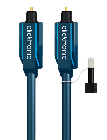 ClickTronic 1m Toslink Opto-Set lydkabel Blå