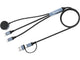Sandberg 441-69 USB-kabel 0 m USB A/USB C 2 x USB-C/MagSafe 100 W Sort