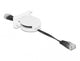 DeLOCK 81361 netværkskabel Sort, Hvid 0,62 m Cat5e SF/UTP (S-FTP)