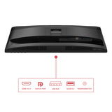 AOC E4 24E4CV computerskærm 60,5 cm (23.8") 1920 x 1080 pixel Fuld HD LED Sort