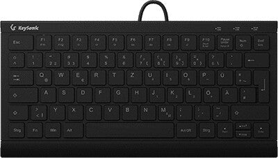 KeySonic KSK-5011ELC (DE) tastatur Hjem USB QWERTZ Tysk Sort