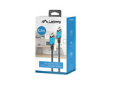 Lanberg CA-CMCM-45CU-0015-BK USB-kabel USB 3.2 Gen 2 (3.1 Gen 2) 1,5 m USB C 40 Gbit/sek. 240 W Sort, Blå