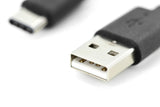 Digitus AK-300154-018-S USB-kabel USB 2.0 1,8 m 2 x USB A USB C 0,48 Gbit/sek. Sort