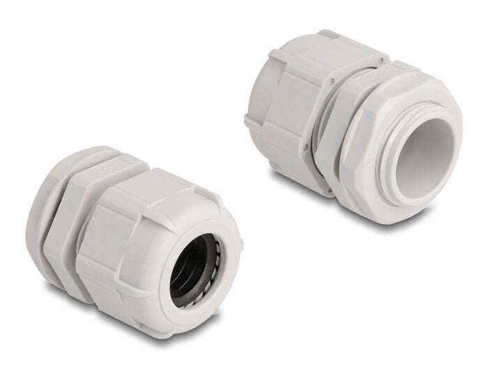 DeLOCK 60656 kabelforskruning Grå Plast 10 stk