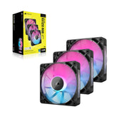 Corsair iCUE LINK RX120 RGB Computerkabinet Ventilator 12 cm Sort 3 stk