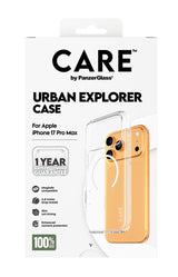 PanzerGlass CARE™ by ® Urban Explorer Case Transparent m. Hvid MagSafe iPhone 17 Pro Max