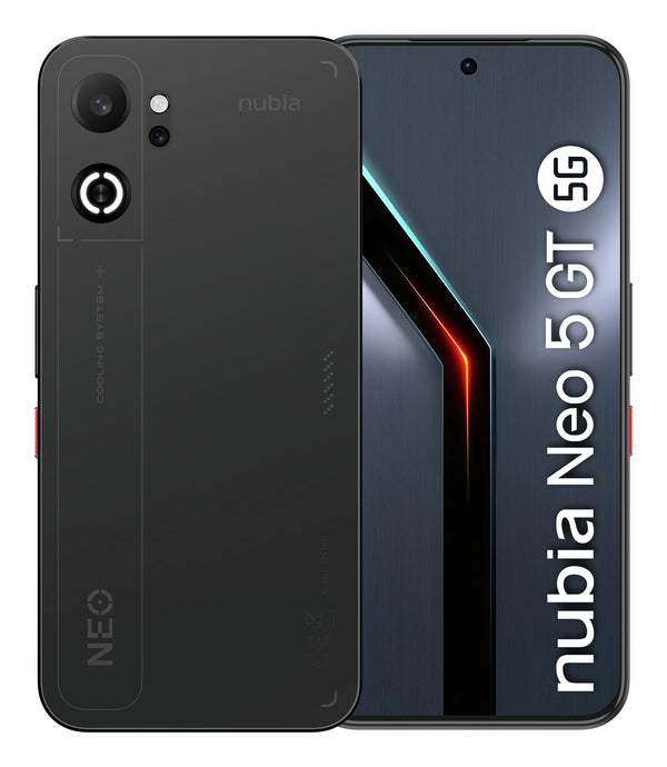 ZTE Nubia Neo 5GT 17,3 cm (6.8") Hybrid Dual SIM Android 16.0 5G USB Type-C 12 GB 256 GB 6210 mAh Sort