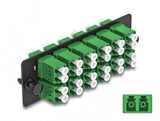 DeLOCK 66931 fiber adapter LC/LC 1 stk Sort, Grøn
