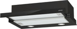 Gorenje TH62E4BG Semi indbygget (træk ud) Sort 450 m³/t