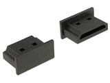 DeLOCK 64031 dækning af sokkel Micro-HDMI Sort 10 stk