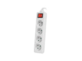Lanberg PS1-04E-0150-W stikdåse 1,5 m 4 AC stikkontakt(er) Indendørs Hvid