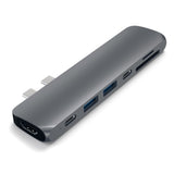 Satechi ST-CMBPM dockingstation USB 3.2 Gen 1 (3.1 Gen 1) Type-C Grå
