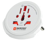 Skross 1.103165 strømstik adapter Universel Hvid