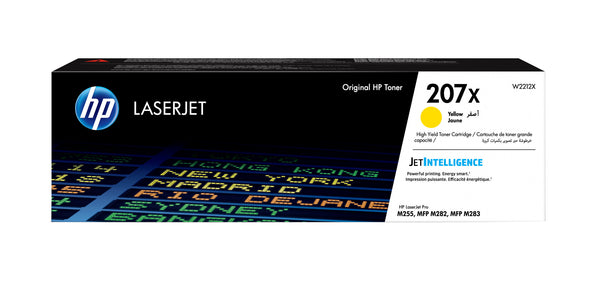 HP 207X Original LaserJet-tonerpatron, gul med høj kapacitet