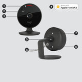 Logitech 961-000490 overvågningskamera Kugle (form) IP-sikkerhedskamera Indendørs & udendørs 1920 x 1080 pixel Bord/Væg