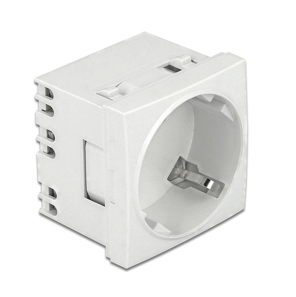 DeLOCK 81425 stikkontakt CEE 7/3 Hvid