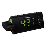 Sencor SRC 330 GN radio Ur Digital Sort, Grøn