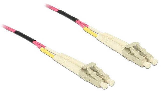 DeLOCK 80155 InfiniBand og fiberoptisk kabel 50 m 2x LC MMF Violet