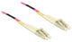 DeLOCK 80157 InfiniBand og fiberoptisk kabel 100 m 2x LC MMF Violet