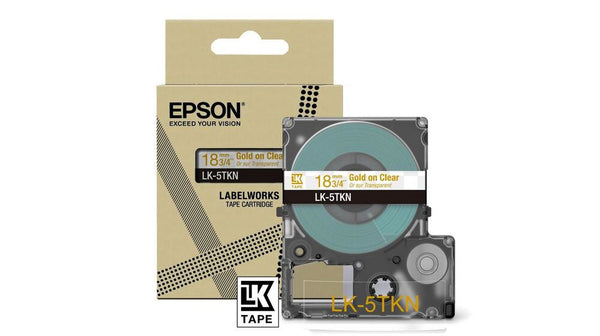 Epson LK-5TKN Guld, Transparent