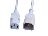 Prokord DPC-0005 el-ledning Hvid 0,5 m C14 forbinder C13 forbinder