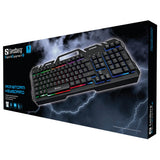Sandberg 640-25 tastatur Spil USB AZERTY Belgisk Sort