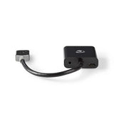 Nedis CCBW34900AT02 videokabel adapter 0,2 m VGA (D-Sub) HDMI Type A (Standard) Anthracit