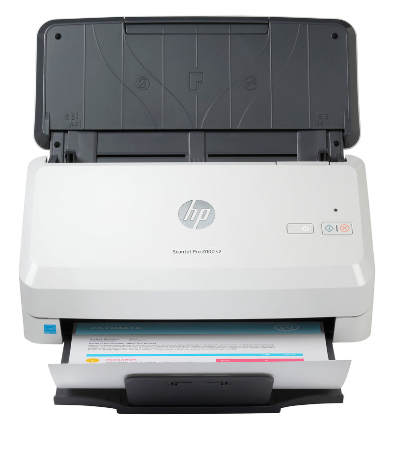HP ScanJet Pro 2000 s2 Skanner med papir-tilførsel 600 x 600 dpi A4 Sort, Hvid