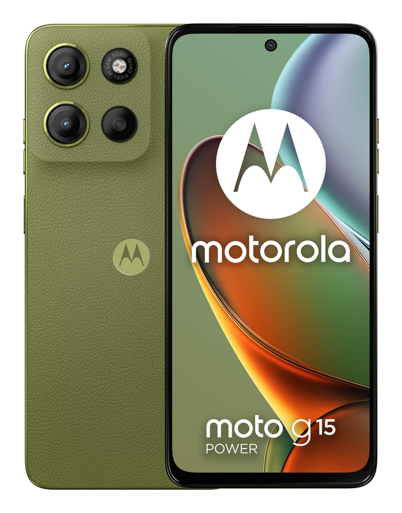 Motorola moto g15 power 17,1 cm (6.72") Dual SIM Android 15 4G USB Type-C 8 GB 256 GB 6000 mAh Grøn